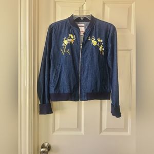 Embroidered Bomber Jacket